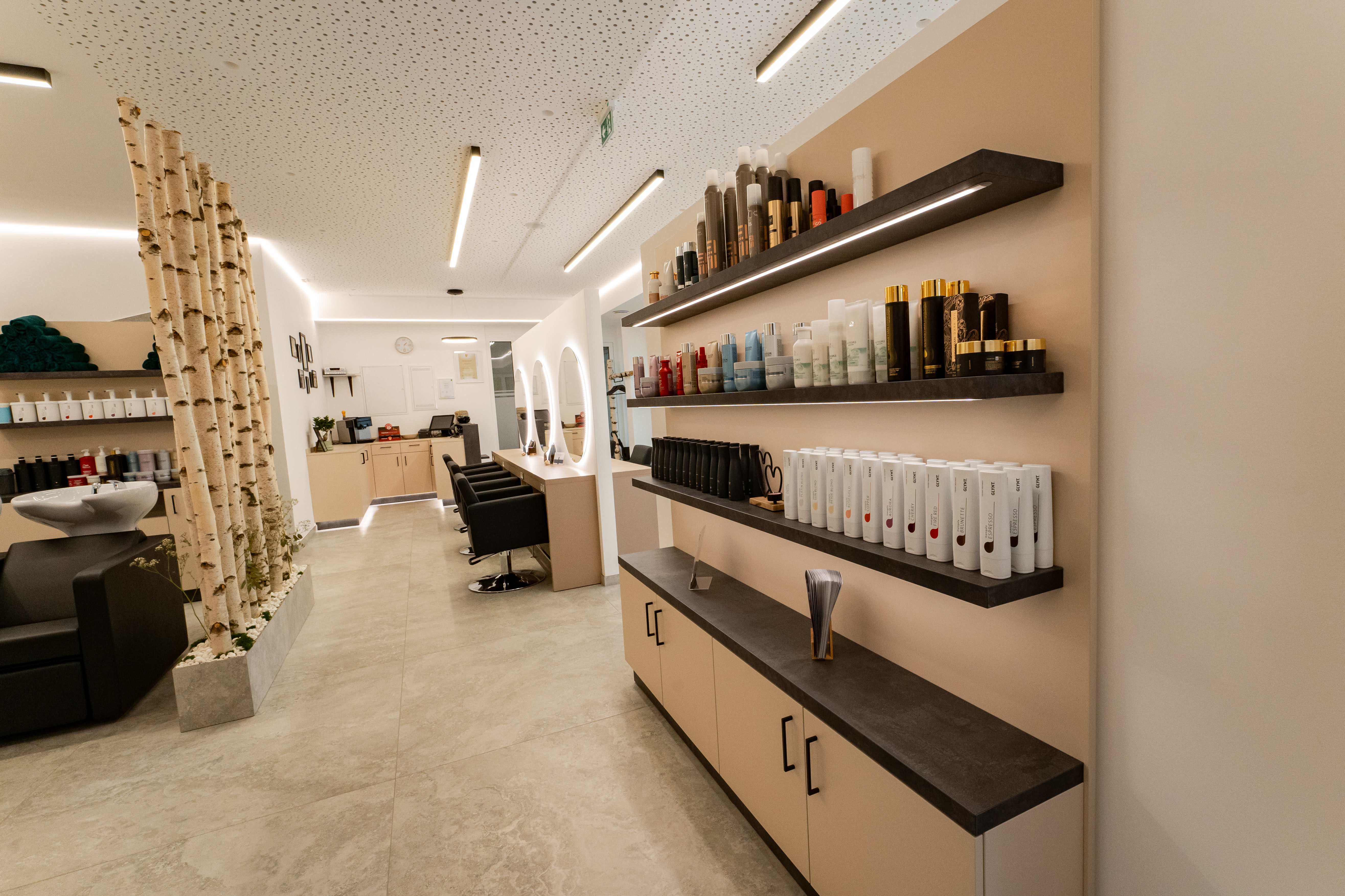 Moderner Saloninnenbereich Mit Hairz